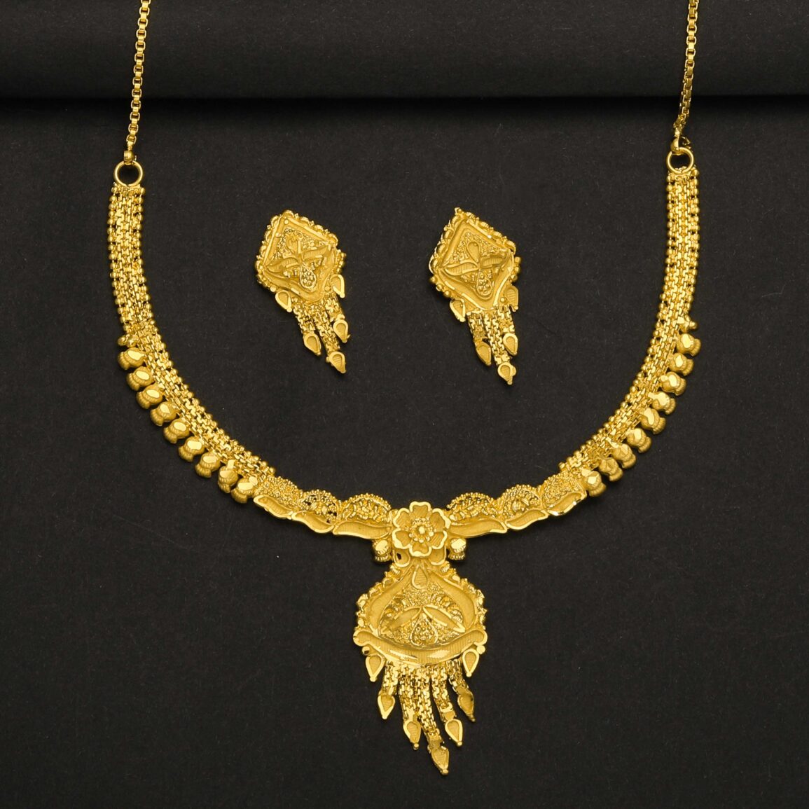 Gold plated necklace set dubai